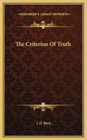 The Criterion Of Truth