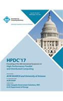 Hpdc '17: The 26th International Symposium on High-Performance Parallel and Distributed Computing