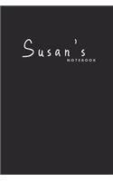 Susan's notebook: Ideal personalized notebook for girls whose name's Susan.. back to school notebook