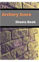 Archery Score Sheets Book