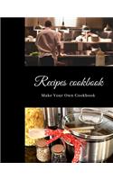 Recipes Cookbook: Blank Recipe Journal to Write in for Women, Make Your Own Cookbook.My Best Recipes And Personalized blank cookbook and journal.100 favorite recipes,