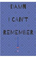 Damn i can't remember notebook