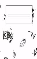Owl Composition Notebook: Wide Ruled Notebook Lined School Journal - 110 Pages - 7.5 x 9.25" - Children Kids Girls Boys Teens Women Wide Ruled School Composition Books