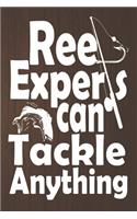 Reel Experts Can Tackle Anything: : Fishing Journal notebook, Fisherman gift notebook with fishing log with prompt to record weight, date, fish species, moon phase etc. Great for Doc