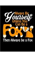 Always Be Yourself Unless You Can Be a Fox Then Always Be a Fox