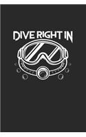 Dive right in: 6x9 Diving - dotgrid - dot grid paper - notebook - notes