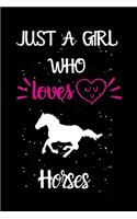 Just A Girl Who Loves Horses