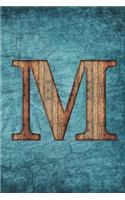 Monogrammed Notebook - M: Initial M Notebook - Vintage Scrapbooking Steampunk Tall Ship Design (6"x9" Blank Journal A5 150 pages)(13 Monogrammed Notebooks & Journals)