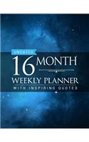 Undated 16 Month Weekly Planner