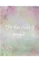 For This Child I Prayed, Samuel 1