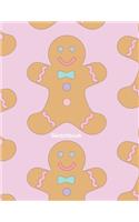 Sketchbook: A Christmas Themed Large Notebook with 120 Blank Pages, Cartoon Xmas and Winter Motifs Inside (8,5 x 11 inches)