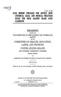 Coal miners' struggle for justice