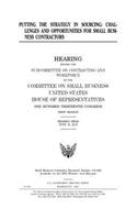 Putting the strategy in sourcing: challenges and opportunities for small business contractors