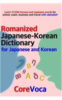 Romanized Japanese-Korean Dictionary for Japanese and Korean