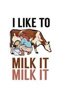 I Like To Milk It Milk It: Farmers Notebook To Write In