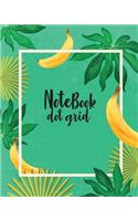 Notebook Dot-Grid: Cute Banana Cover: Notebook Dot-Grid: Notebook For Journaling, Doodling, Creative Writing, School Notes, and Capturing Ideas,120 pages, Size 8" x 10