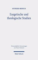 Exegetische und theologische Studien