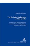 Von der Natur des Denkens und der Sprache