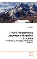S-PLUS Programming Language and Applied Statistics