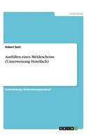 Ausfüllen eines Meldescheins (Unterweisung Hotelfach)