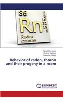 Behavior of radon, thoron and their progeny in a room