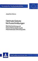 Optimale Gebote Bei Ausschreibungen