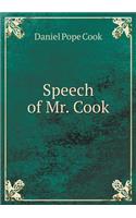 Speech of Mr. Cook: (English)