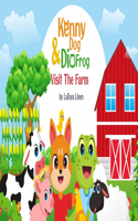 Kenny dog and Dio frog visit the farm