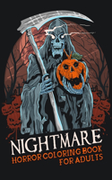 Nightmare Horror Coloring Book for Adults