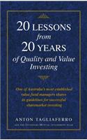 20 LESSONS from 20 YEARS of Quality and Value Investing