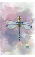 Lined Notebook: Dragonfly Lovers Gift, 6 X 9 Inch Matte Softcover Paperback Notebook Journal with 120 Blank Lined Pages