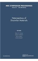 Heteroepitaxy of Dissimilar Materials: Volume 221