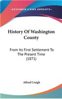 History Of Washington County