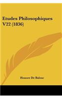 Etudes Philosophiques V22 (1836)