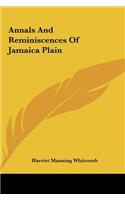 Annals and Reminiscences of Jamaica Plain