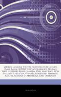German-Language Writers, Including: Elias Canetti, Franz Kafka, Leopold Von Sacher-Masoch, Michael Ende, Gottfried Keller, Johanna Spyri, Max Frisch, Rose Ausl Nder, Houston Stewart Ch(English)