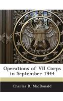 Operations of VII Corps in September 1944