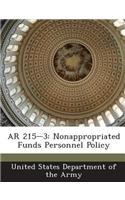 AR 215-3: Nonappropriated Funds Personnel Policy