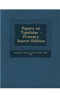 Papers on Tipulidae