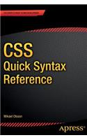 CSS Quick Syntax Reference