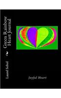 Green Rainbow Heart Journal