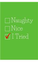 Naughty, Nice, I Tried