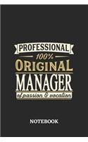 Professional Original Manager Notebook of Passion and Vocation: 6x9 inches - 110 dotgrid pages - Perfect Office Job Utility - Gift, Present Idea
