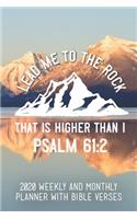 2020 Weekly And Monthly Planner With Bible Verses