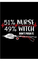 51% nurse 49% witch don't push it.