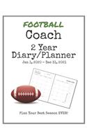 Football Coach 2020-2021 Diary Planner