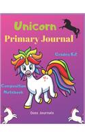 Unicorn Primary Journal: Grades K-2 Composition Notebook: Learn To Write and Draw Journal for Kids (Journals for toddlers)