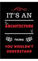 It's An Architecture Thing You Wouldn't Understand