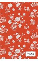 Notes: Floral Pattern College Ruled Journal for Taking Notes Journaling School or Work