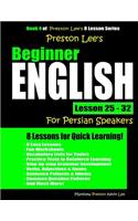 Preston Lee's Beginner English Lesson 25 - 32 For Persian Speakers